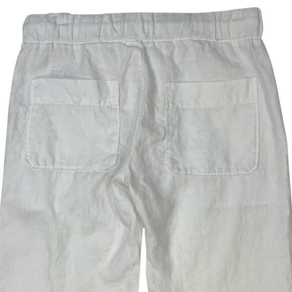 James Perse Standard Linen Pants 1 S Small White - Picture 8 of 12